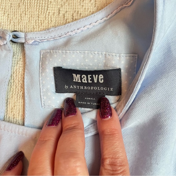 Anthropologie Maeve Marlene  tiered ruffle maxi dress - Picture 3 of 10